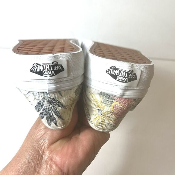 Vans UltraCush Skate Canvas Shoes Floral Glitter Shoelace Womens 5.5 Sneaker New - Picture 8 of 11